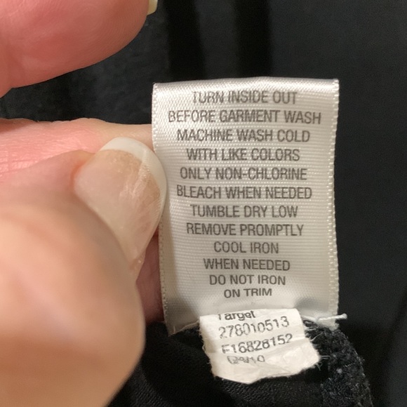 Merona black sleeveless knit tank with ruffle at neckline size XL - Picture 6 of 6